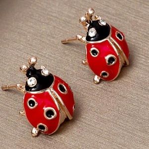 Lady Bug Earrings